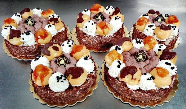 torta dark saint honore dallari